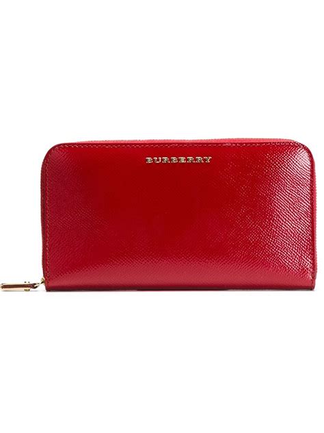 burberry london patent leather balmoral wallet